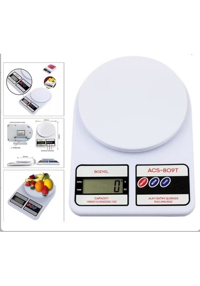 Tartı - Terazi 10 Kg 22cn X 17cm Acs-809t