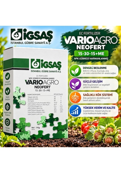 İgsaş Varioagro Neofert 15-30-15+me 1 Kg Npk Gübre