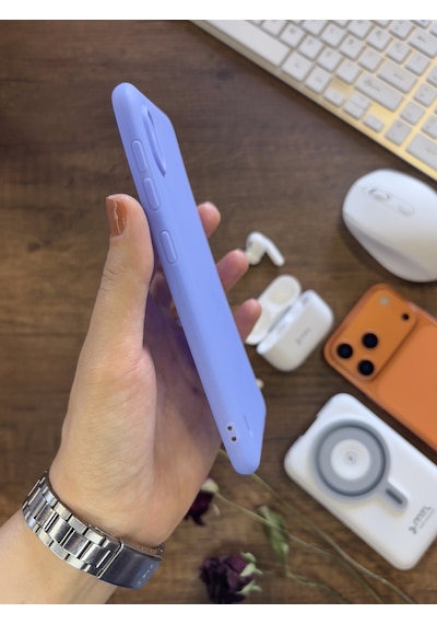 Samsung Galaxy A10 Uyumlu Kamera Korumalı Darbeye Dayanıklı Renk Atmayan Fab Silikon Kılıf Lila