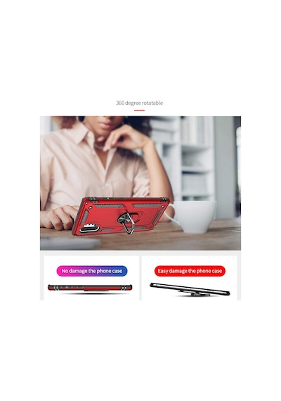 Samsung Uyumlu Galaxy Note 10 Plus Kilif Zirhli Miknatisli Standli Tank 392976619