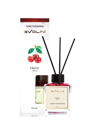 Bambu Çubuklu Oda Kokusu Kiraz 120 Ml Kalıcı Ferah Ev Salon Yatak Odası Banyo Ortam Kokusu Kiraz