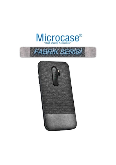 Microcase Xiaomi Redmi 9 Fabrik Serisi Kumas & Deri Desen Kilif 447048453