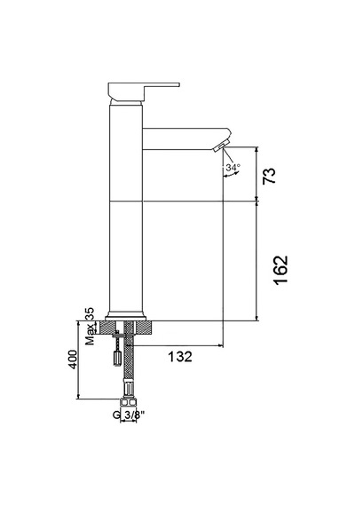Newarc Silver Çanak Tipi Lavabo Bataryası 851001