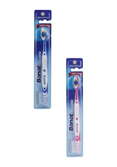 Banat Dynamic Medium Diş Fırçası 2'li