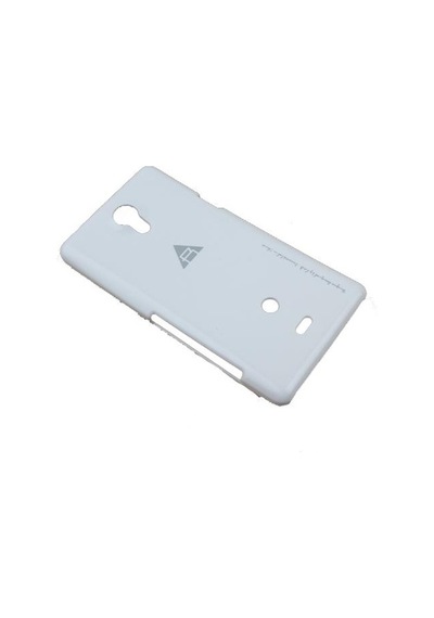 Xperia T Lt30p İle Uyumlu Rock Slim Kauçuk Kılıf Beyaz