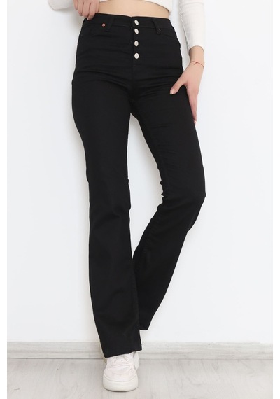 Mokashopin - İspanyol Paça Pantolon Siyah - 12275.1431. 001