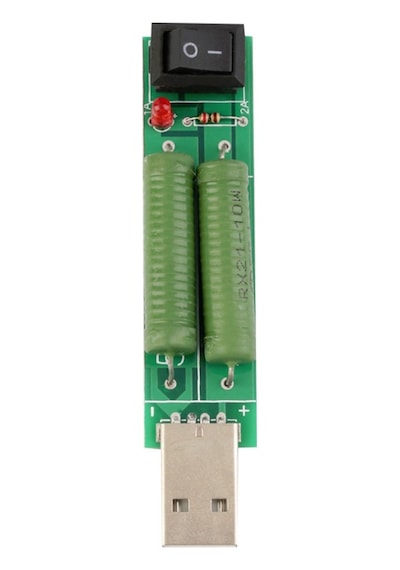 Koodmax-Usb 5V 1A/2A Voltaj Deşarj Direnci Kuru Yük Test Cihazı Anahtarlı