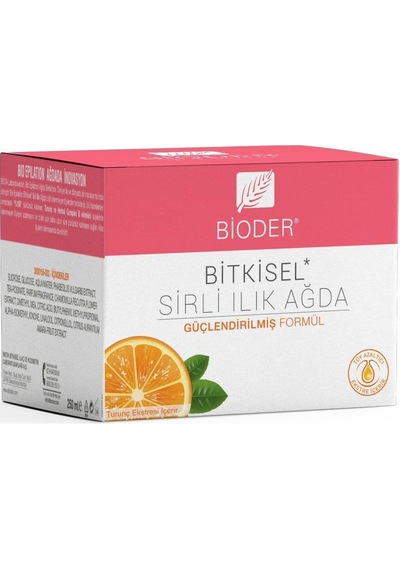 Bioder Tüy Azaltıcı Bitkisel Sirli Ilık Ağda 250 ML