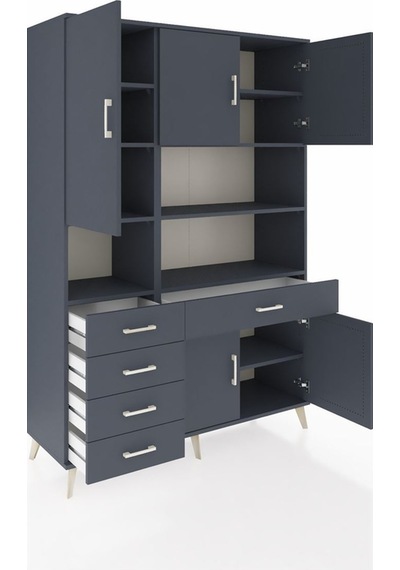 Hyperion Dolap 9 Raflı 5 Çekmeceli 5 Kapaklı 132x44x195 Antrasit-antrasit/antrasit Antrasıt/antrasıt - Antrasıt Hyperion Dolap 9 Raflı 5 Çekmeceli 5 Kapaklı 132x44x195 Antrasit-antrasit/antrasit Antrasıt/antrasıt - Antrasıt