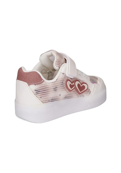 Tuğba Ortopedi 028 Kız Çocuk Led Işıklı Sneaker Bej