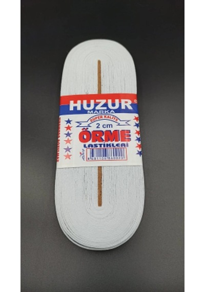 Beyaz - 2cm Paça Lastik Yassı Geniş 10mt Bx40