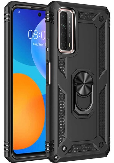 Adige Huawei P Smart 2021 Kılıf Vega Yüzüklü Standlı Darbe Korumalı