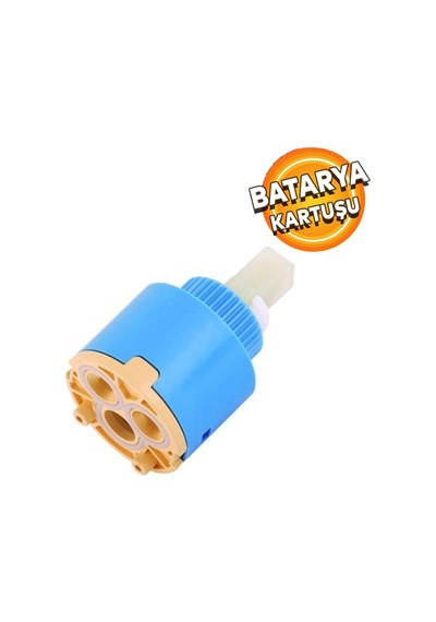 Batarya Kartuşu 40 Mm Düz Ayaksız Aç Kapa Musluk Çeşme Kartuşu