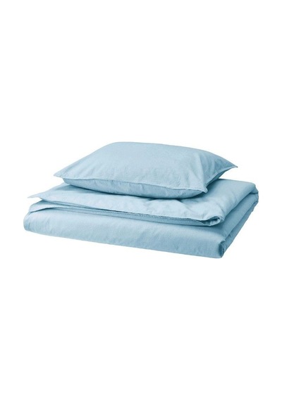 Ikea Angslılja Tek Kişilik Nevresim Takımı 150 X 200 Cm Gök Mavisi Gök Mavi