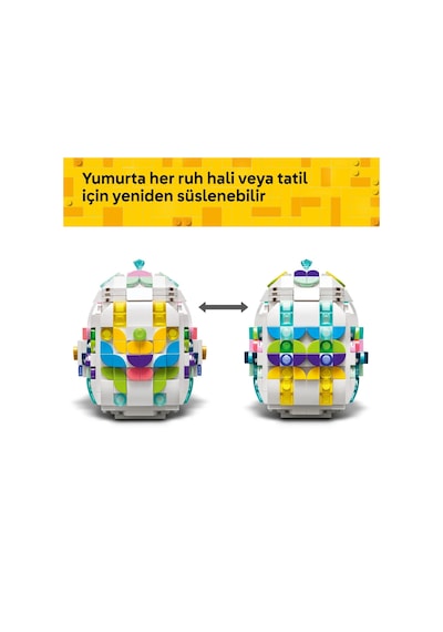 LEGO® LEL Seasons and Occasions Dekoratif Paskalya Yumurtası 40816 - 9 Yaş ve Üzeri Çocuklar için Oyuncak Yapım Seti (386 Parça)