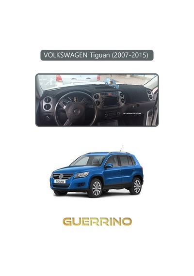 Volkswagen Tiguan 2007-2015 Torpido Koruma Halısı Gri Kenar