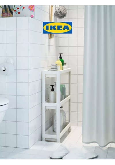 Ikea Tekerlekli Raf Dolaplı Vesken Ikea 182867264 Beyaz
