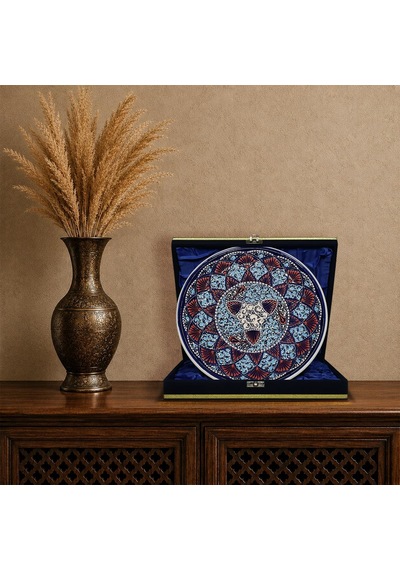 E38 El İşçiliği Çini Tabak 25 Cm - 6660