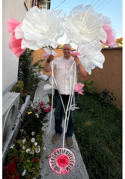 Bebekmavisi Organze Dev Çiçek 55cm Çap 160cm Boy