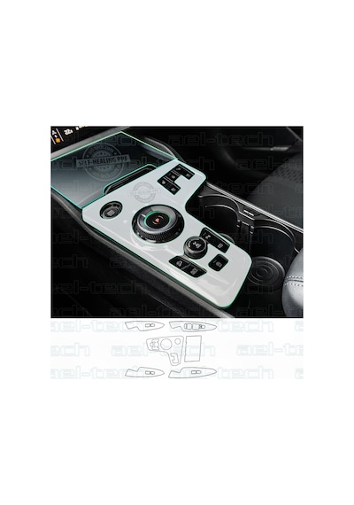 Kia Sportage Prestige Uyumlu Vites Etrafı Kapı Kolu Şarj Ünitesi Piano Black Tpu Koruyucu 6 Lı Set