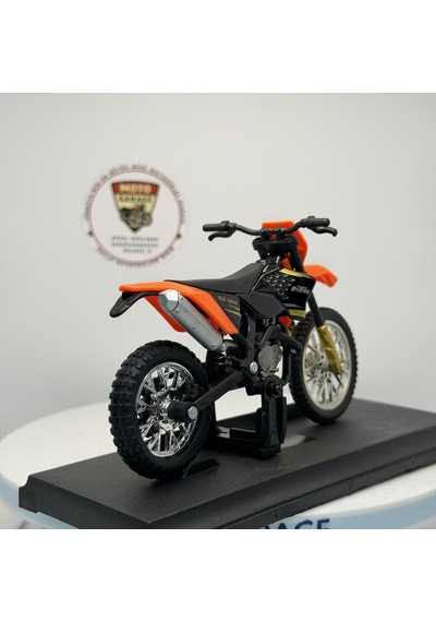 Ktm Enduro Cross - 1:18 Ölçek 12cm Kutulu Standlı Diecast Motosiklet Modeli