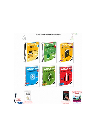 2026-2027 Arı Yayıncılık 7. Sınıf Tüm Dersler 6 Kitap Set Defterim T-f, Atölyem T-m-f-s