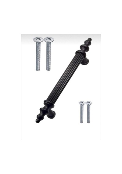 Alüminyum Siyah Boru Kulp 192 Mm Metal Ürün Fırın Boya