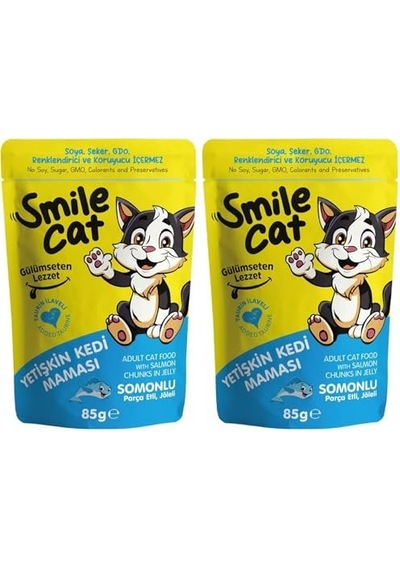 Smile Cat Pouch 85 Gr Kedi Somonlu 2 Paketi 103 Ivory