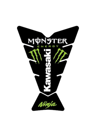 Grippatch Kawasaki Zx-4rr 2025 İle Uyumlu Monster Tank Pad - Depo Koruma Siyah