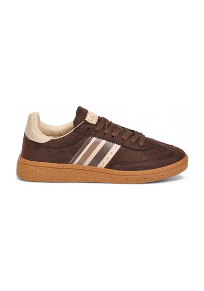 Grijak Kahve-bej Bağcıklı Hafif Esnek Rahat Tabanlı Unisex Yürüyüş Ve Spor Ayakkabı Sneaker 015 G