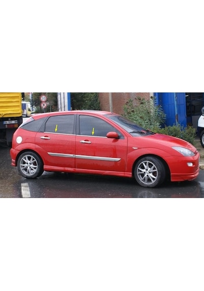 Ford Focus 1 Hb Krom Cam Çıtası 1998-2005 4Prç Paslanmaz Çelik