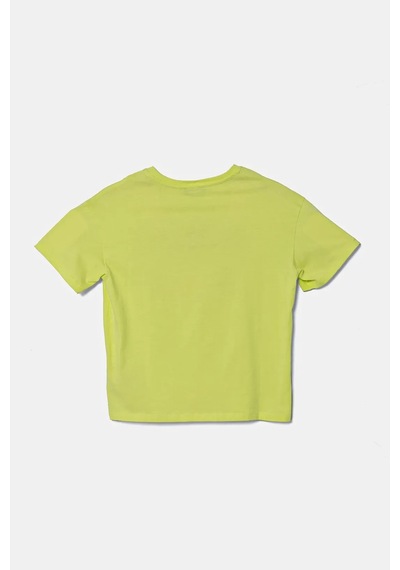 United Colors Of Benetton Benetton Kız Çocuk Önü Payet İşlemeli Baskılı T-shirt Sarıı
