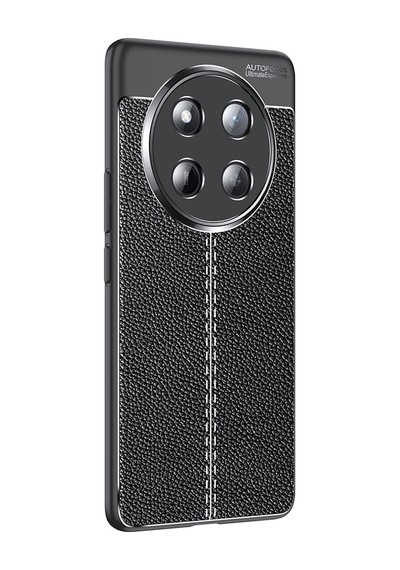 Honor Magic 7 Lite Kılıf Deri Görünümlü Silikon Kamera Korumalı Üstün Koruma Pazarplus Siyah