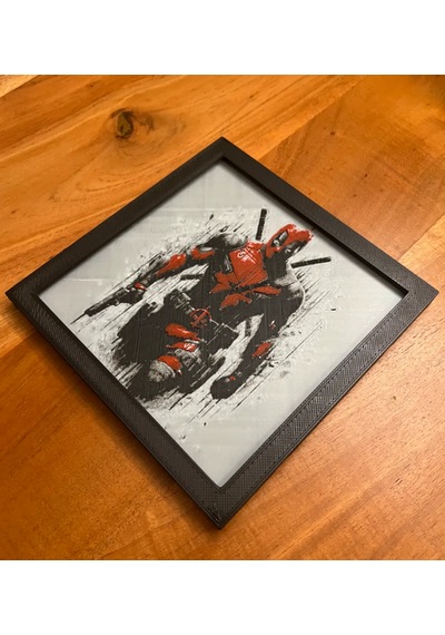 Deadpool 3d Baskı Tablo Çerceve