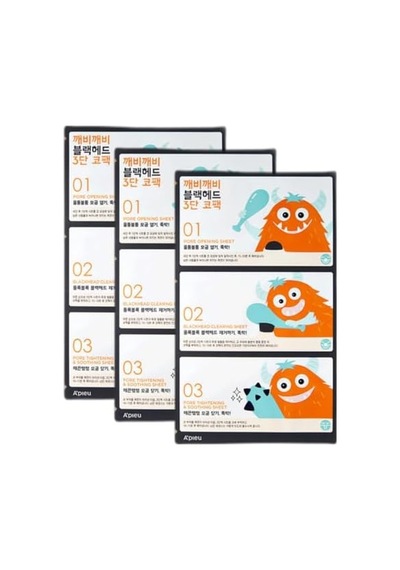 A'pıeu Siyah Noktalar İçin 3 Aşamalı Burun Bandı Goblin Blackhead 3 Nose Pack Açık Ceviz A'pıeu Siyah Noktalar İçin 3 Aşamalı Burun Bandı Goblin Blackhead 3 Nose Pack Açık Ceviz