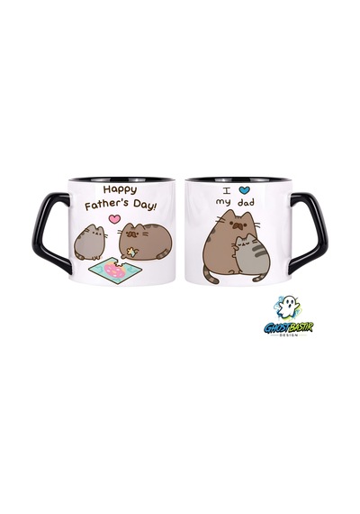 Babalar Günü Pusheen Kupa Bardak Tek Adet 0634 Çok Renkli