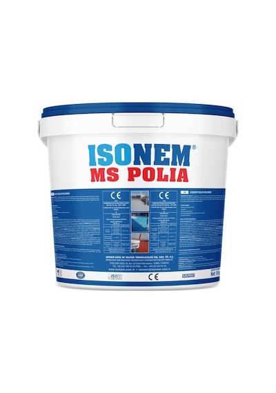 İsonem Ms Polia Su Yalıtım Boyası 18 Kg Kırmızı