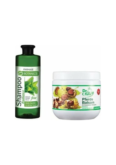 Farmasi Botanics Isırgan Özlü Parlaklık Veren Şampuan 500 ML + At Kestanesi Masaj Jeli