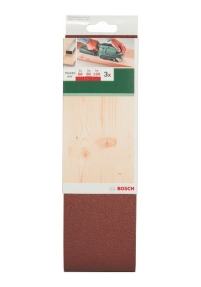 Zımpara Kağıdı 3'lü Set 75 X 533 Mm 60 80 100 Kum