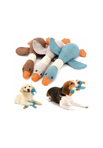 Busstier Kumaş Köpek Oyuncağı Sevimli Ördek Şekilli Ev Pet Oyunca
