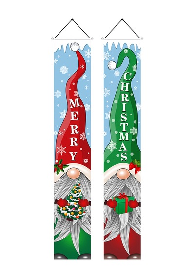 Noel Kapısı Banner Desen Noel Baba Hediye Banner Duvar Kapısı Noel Partisi 67