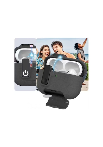 Airpods Pro 3 İle Uyumlu Fabric Serisi Özel Kilitli Tasarım Ve Kumaş Yüzeyli Kılıf Darbelere Ka