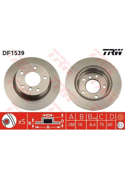 Arka Fren Diski Bmw E36 E46 280mm