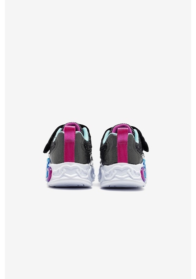 Panço Skechers İnfinite Heart Lights Fresh Love Siyah-turkuaz Kız Çocuk Ayakkabı