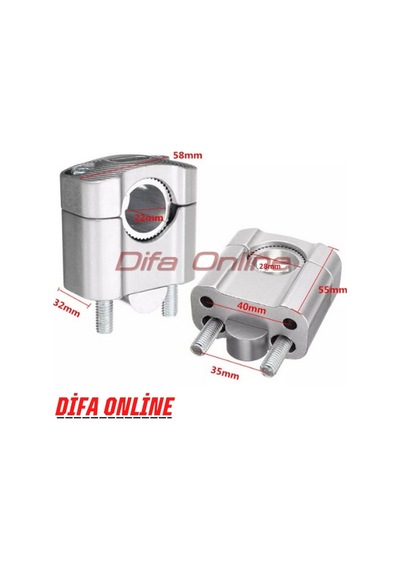 Ünversal Motosiklet 22Mm/28Mm Gidon Yükseltici Cnc Düz 552745090