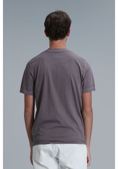 Lufian Erkek Sarder Basic T-shirt 111020216 Vizon