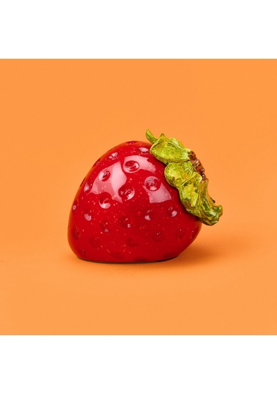 Deco Strawberry Dekor - Kırmızı - 10 Cm