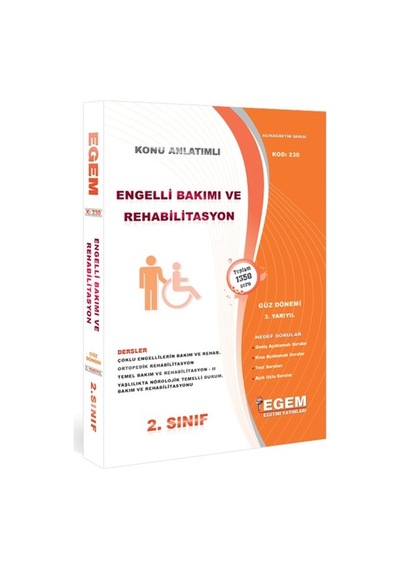 Egem Aöf Anadolu Engelli Bakımı Ve Rehabilitasyon Konu/soru