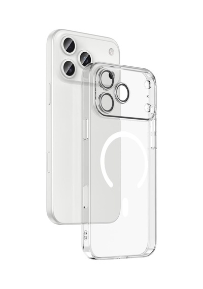 Apple Uyumlu iPhone 17 Pro Max Magsafe Özellikli Kamera Lens Korumalı Sert Fox Kılıf Şeffaf