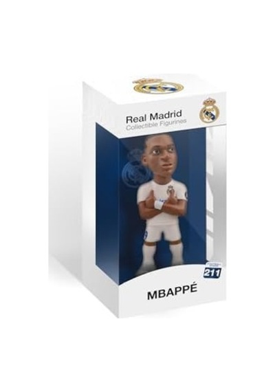 Mınıx Koleksiyon Figürü Mn18451 Mbappé, Real Madrid, Koleksiyon Parçası, 12 Cm, Çocuklar Ve Yetişkinler İçin Hediye Fikri